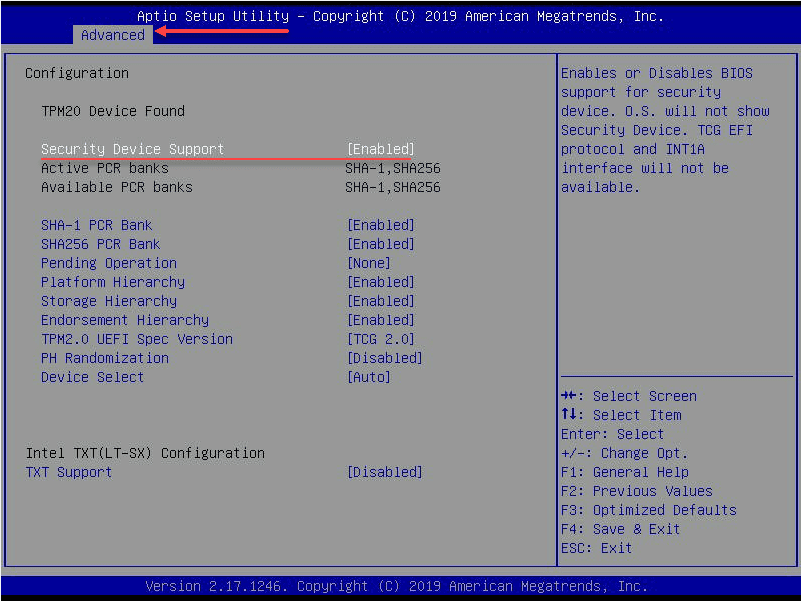 After installing the TPM in Supermicro verifying it is enabled