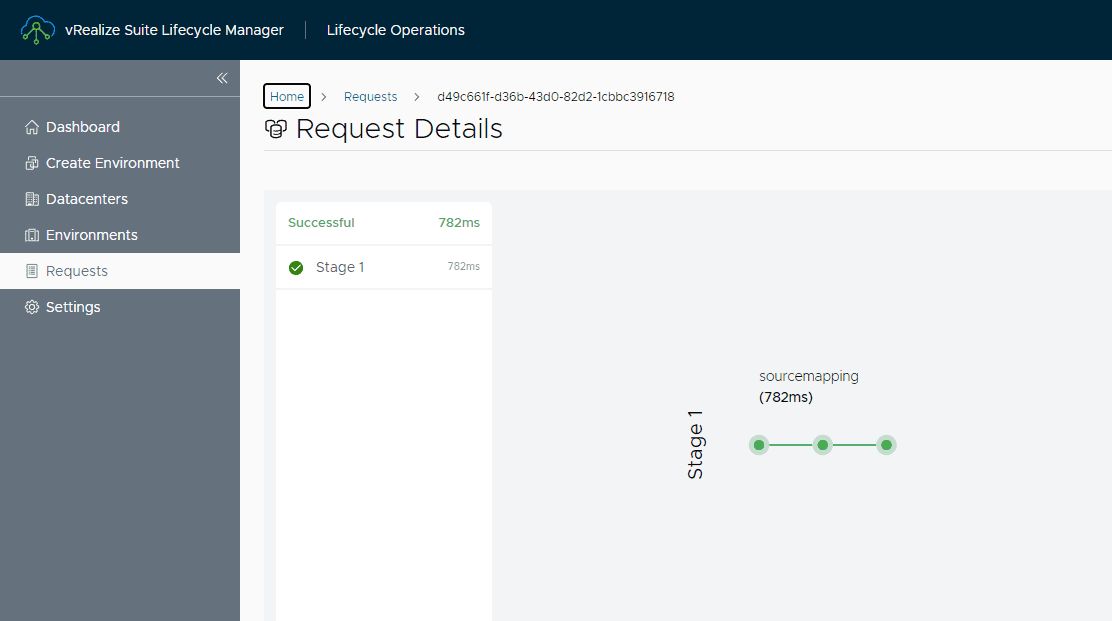 The binary mapping request should complete quickly