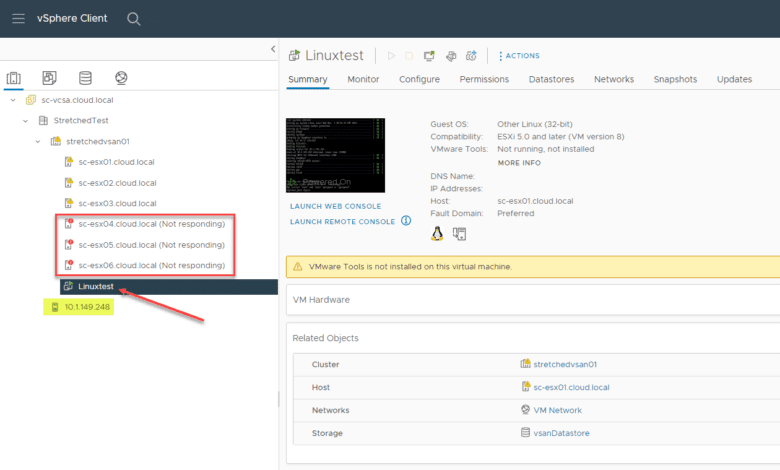 vSAN Stretched Cluster Enhancements in vSAN 7.0 Update 3 - Simulating ...