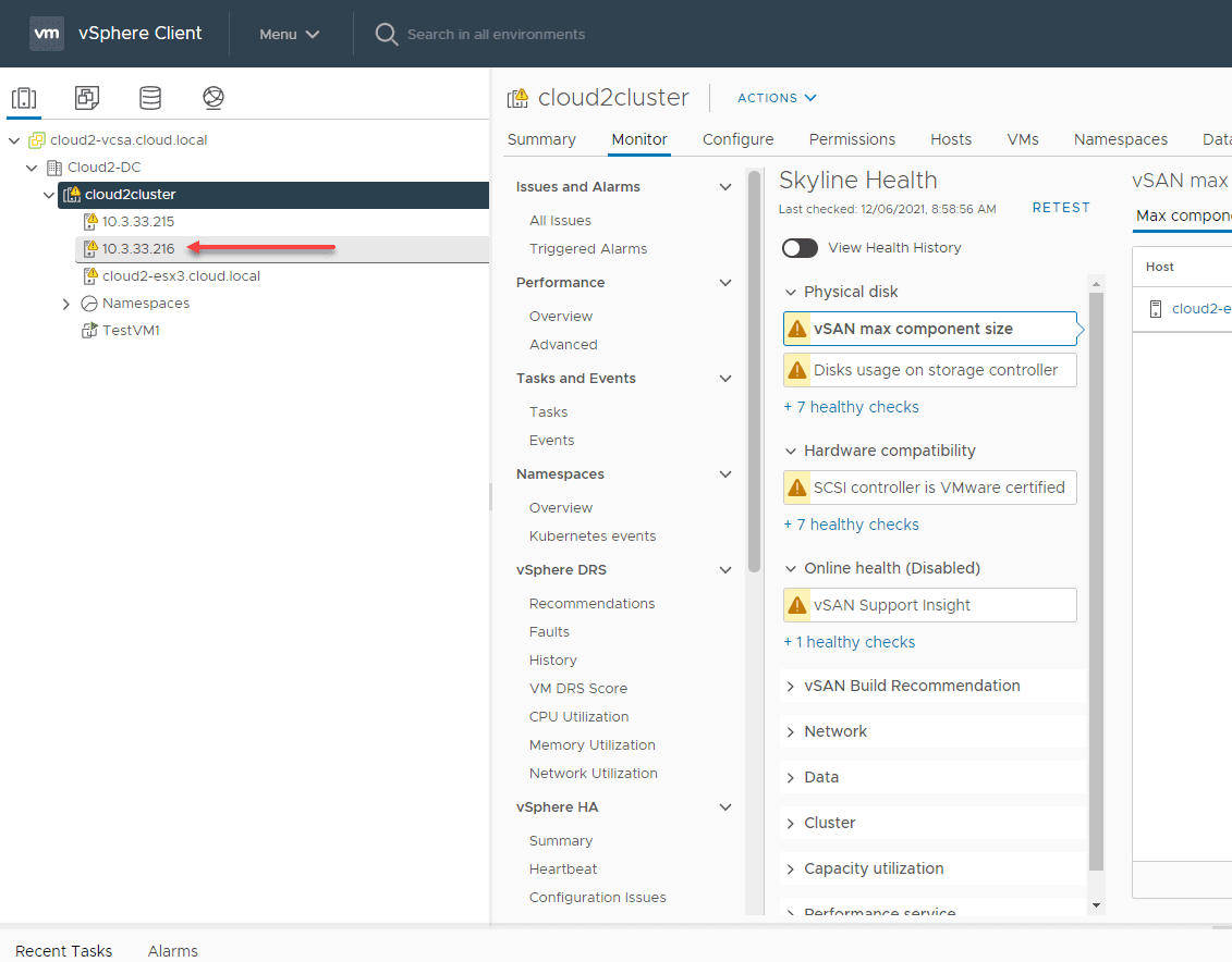 Maintenance mode exited and cluster data resynchronized