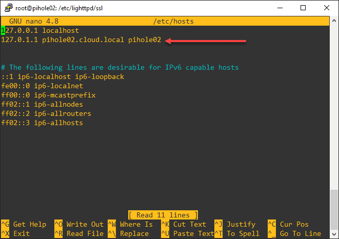 Resolving the hostname issue error