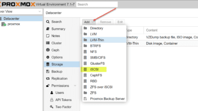 Add a new iSCSI target in Proxmox