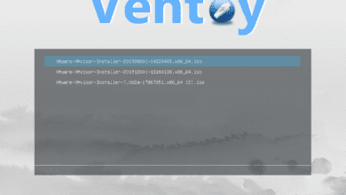 Booting the Ventoy prepared USB key