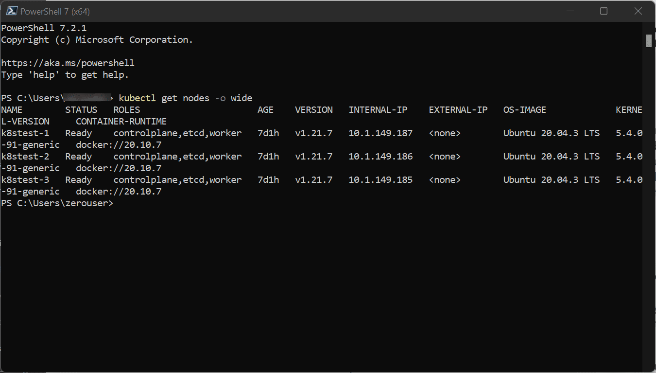 Kubernetes cluster running in the home lab in 2022