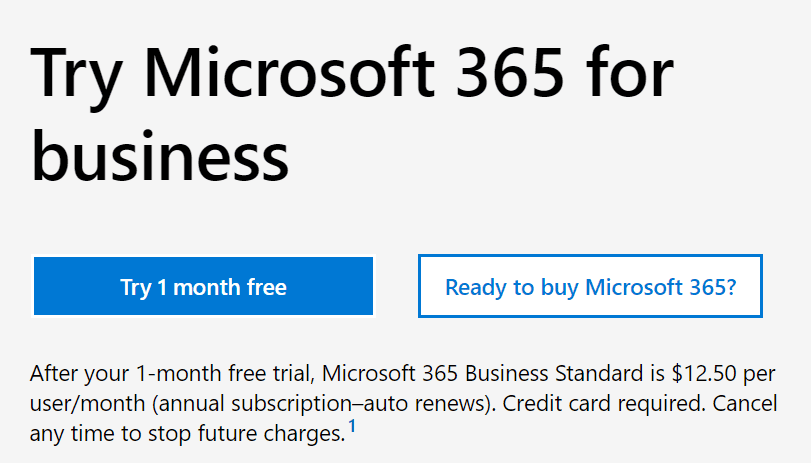 Sign up for a trial version of Microsoft 365 for your Intune lab