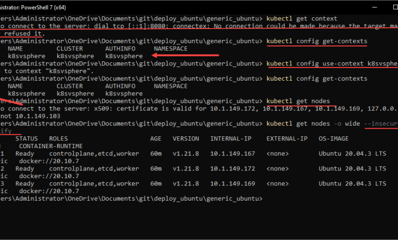 Testing the Nginx load balancer with kubectl