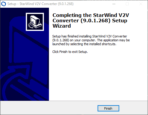 Installing the StarWind V2V Converter utility