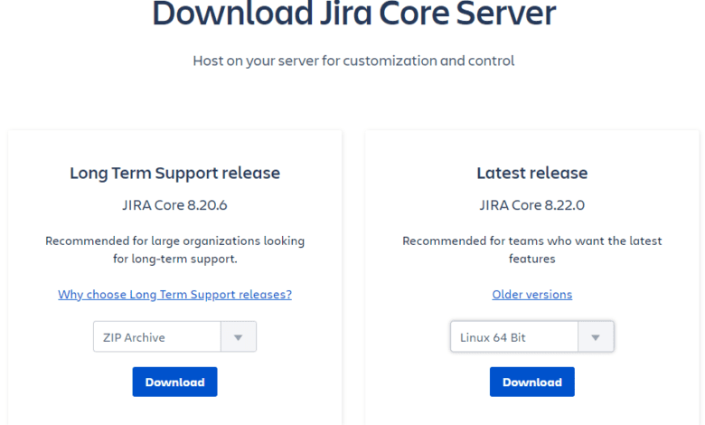 Download the Jira Core installation