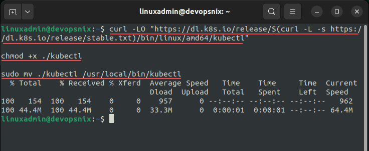 Installing kubectl in Ubuntu 22.04 LTS
