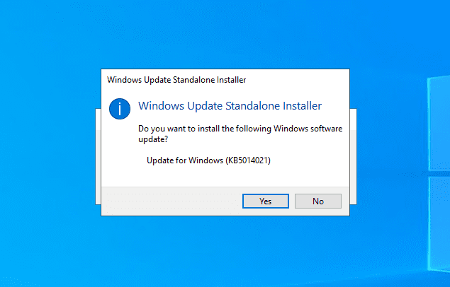 Beginning the installation of Windows Server 2022 WS2 Windows Update