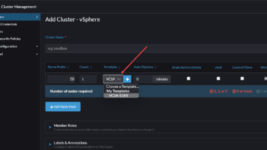 Choosing your Rancher Node Template when deploying a Kubernetes cluster