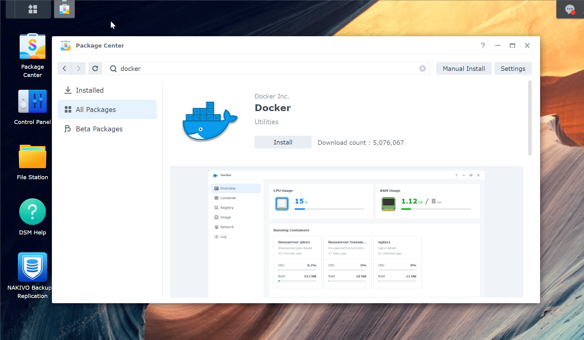 Install Docker on your Synology NAS device