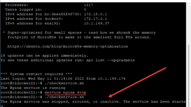 Simulating a failure and running the check monitoring script