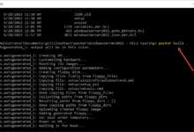 Running the packer build with the new HCL2 files in place