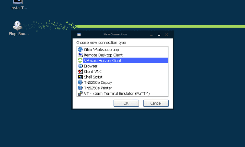 Configuring a new connection with ThinOX4PC