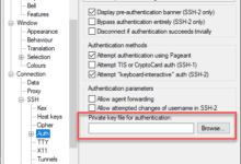 SSH authentication with Putty