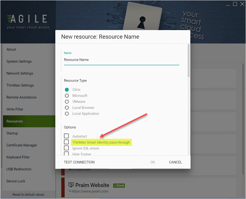 To pass the user credentials to the deviceuser connections