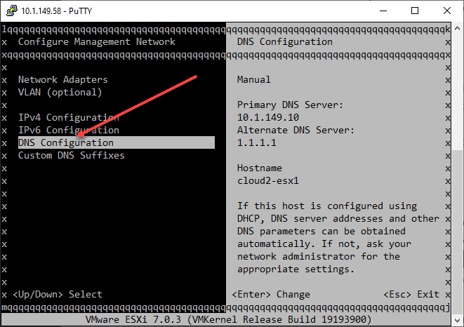 Choose DNS configuration