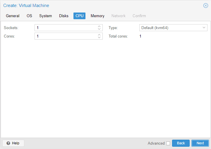 Configure CPU settings