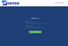 Logging into pfSense VM for the first time