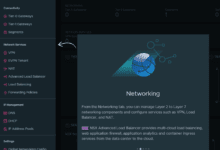Software defined networking capabilities in VMware NSX