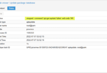Update package database error