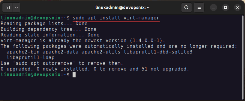 Install Virt manager in Ubuntu