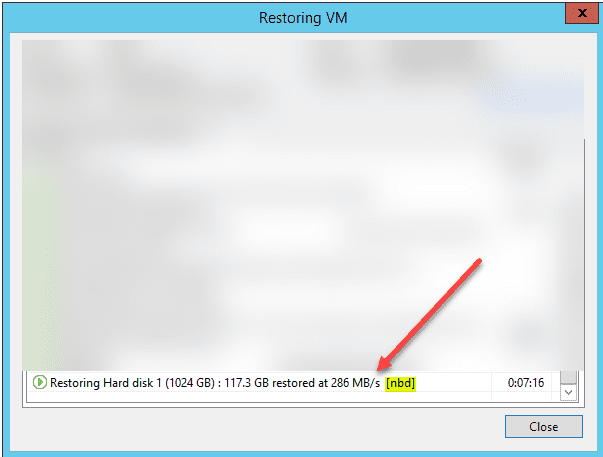 Using a Linux proxy resolves the slow NBD issue