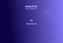 The NAKIVO solution starting up after deployment