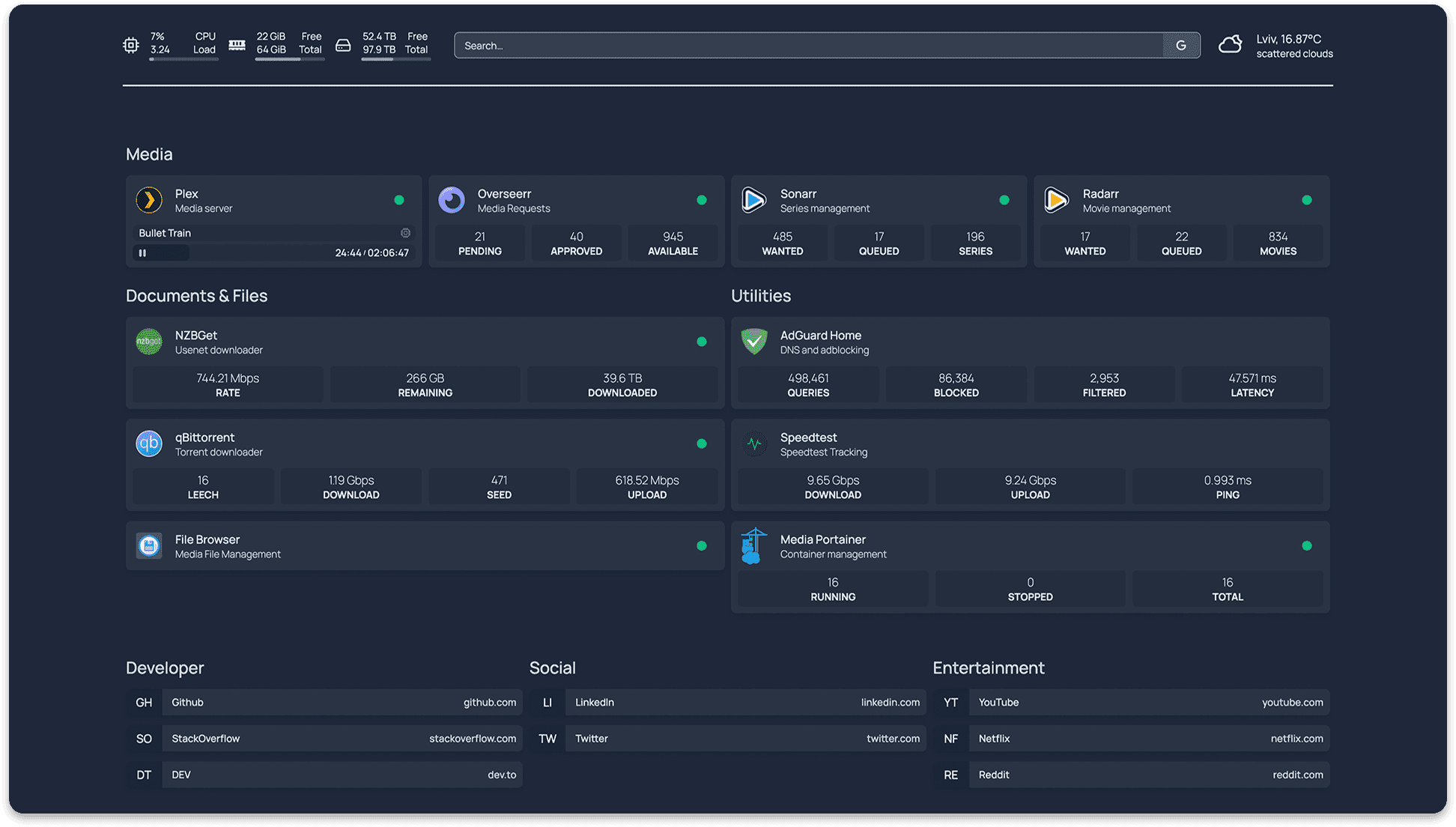 Homepage Docker Customized Home Lab Dashboard For Applications 