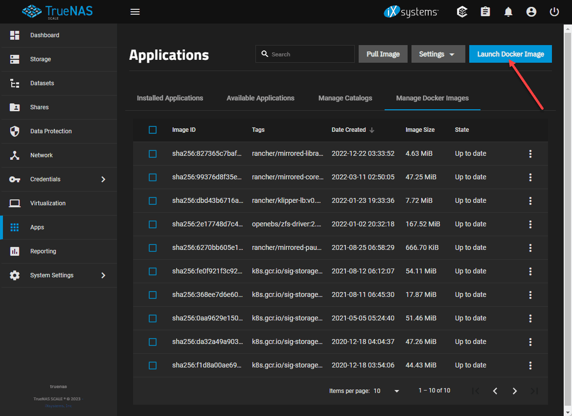 Managing and launching Docker containers in TrueNAS