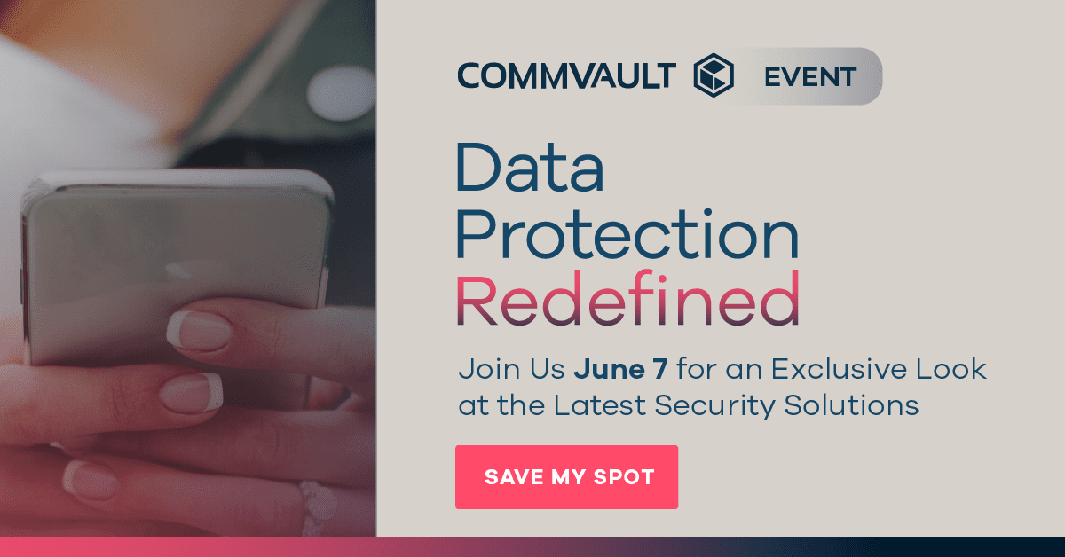 Commvault live event registration