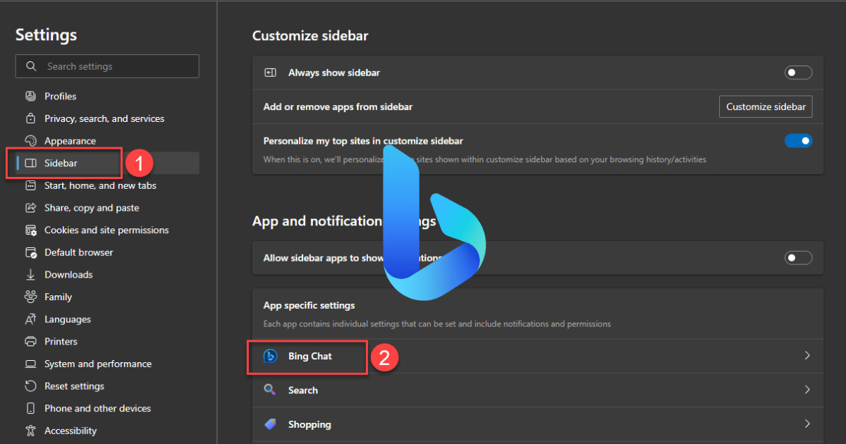 Edge get rid of discover button