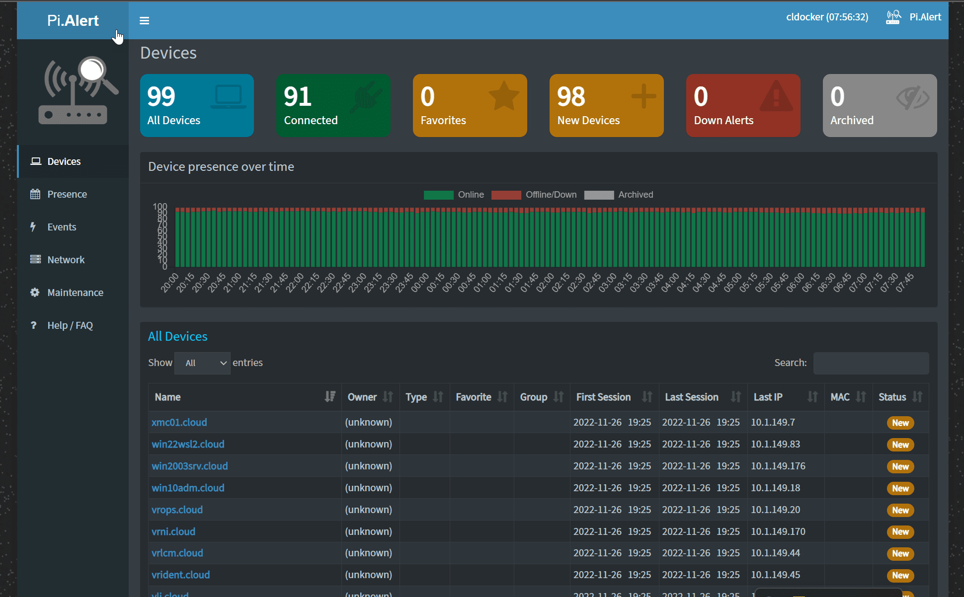 Pi Alert helps keep visibility on your network and devices attached