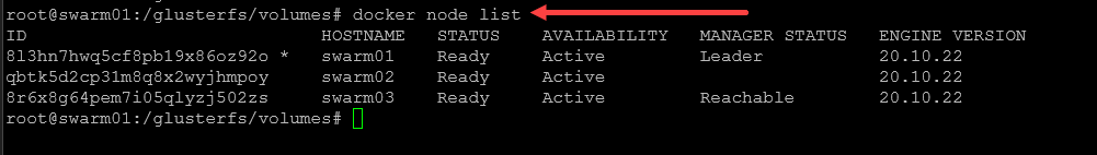 Listing nodes in a Docker swarm cluster