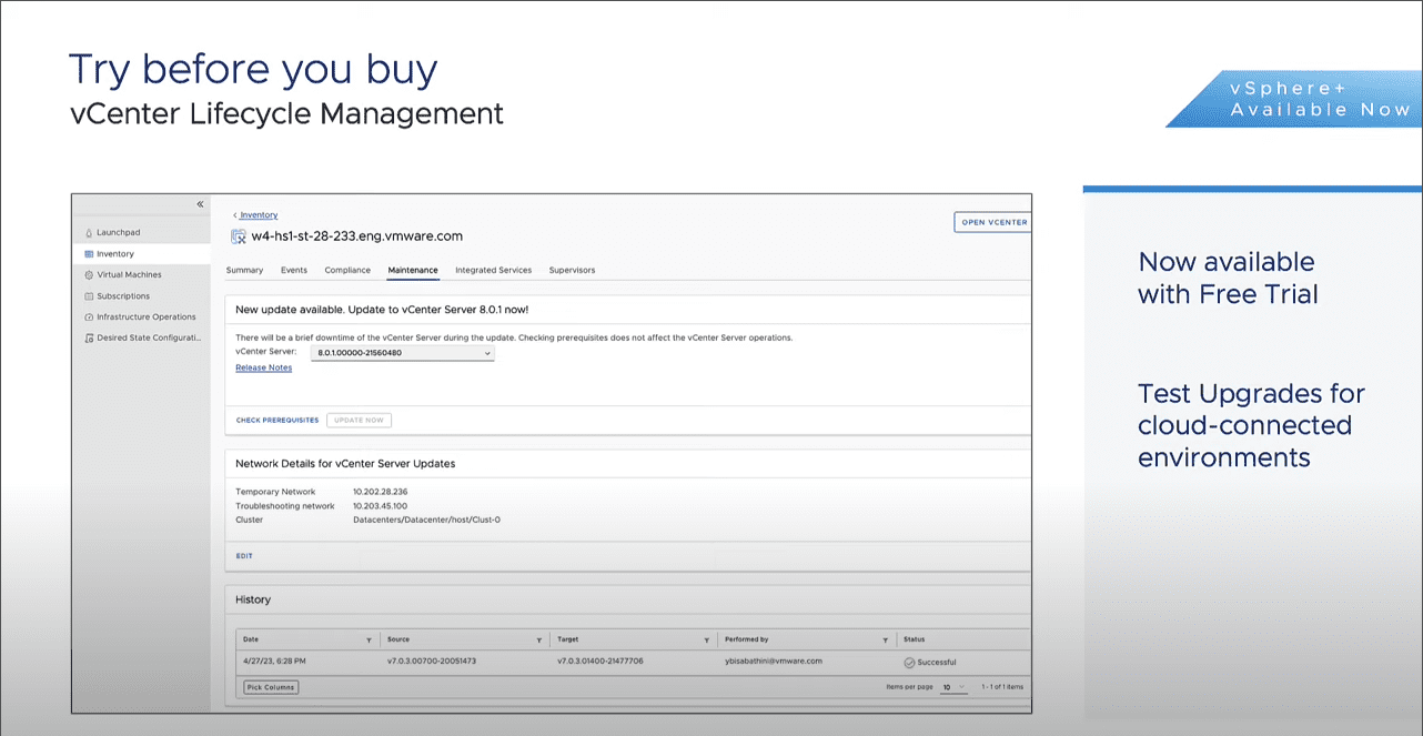 Try before you buy vLCM