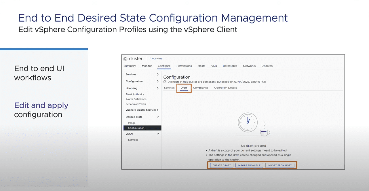 Enhanced Desired State configuration in vSphere 8 Update 2