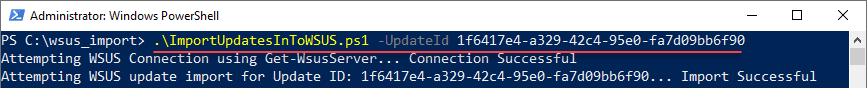 Importing WSUS updates with new PowerShell script