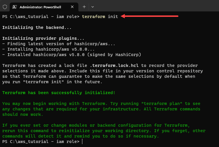 Initializing Terraform cloud providers