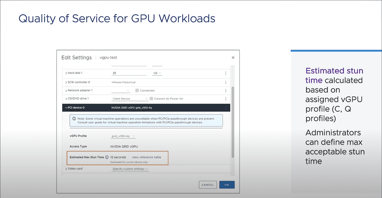 Quality of service for GPU workloads