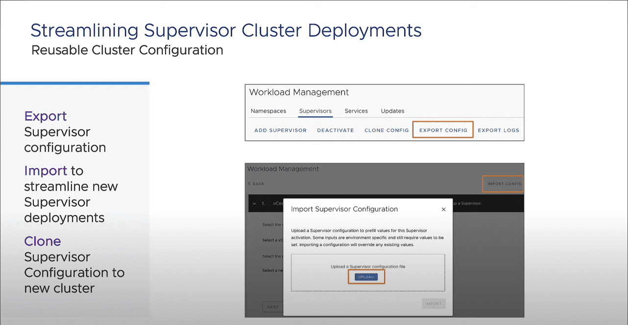 Streamlining supervisor cluster deployments