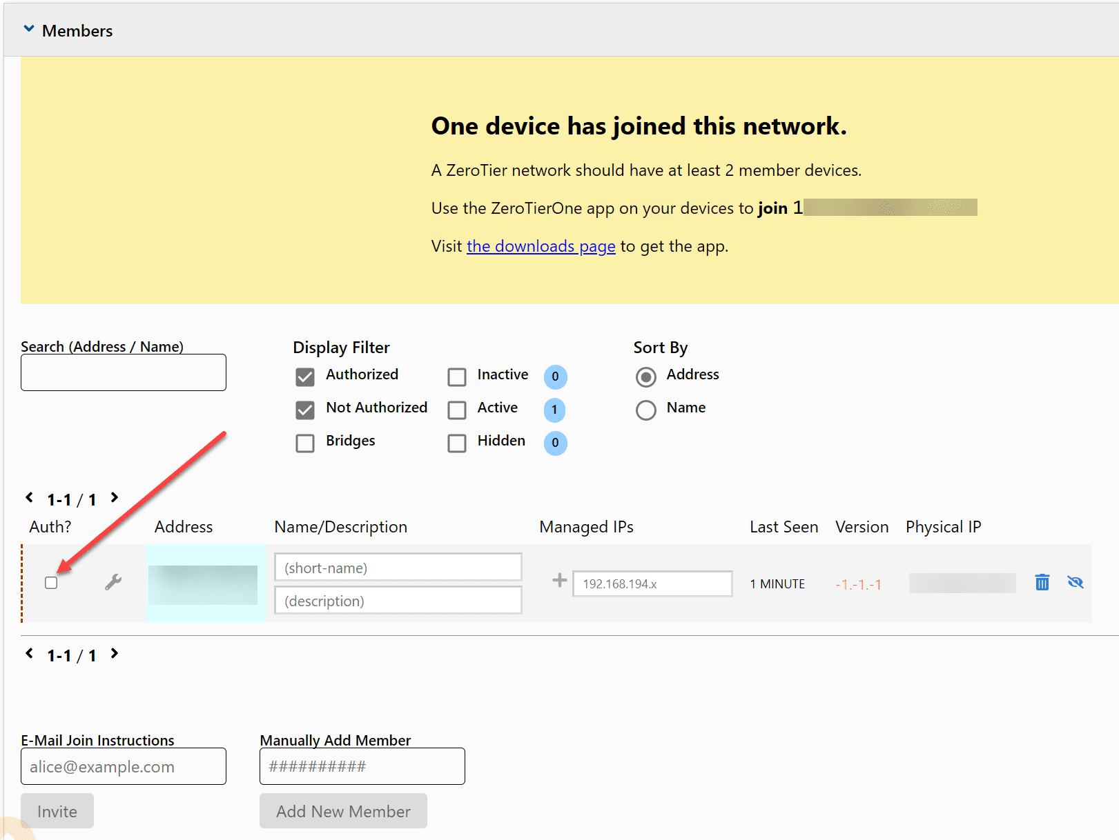 Authorize connected clients