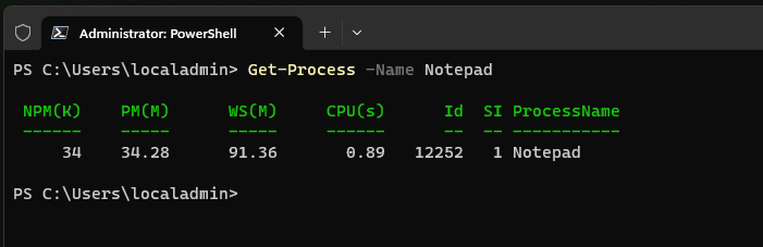 Getting processes by name for powershell kill a process purposes