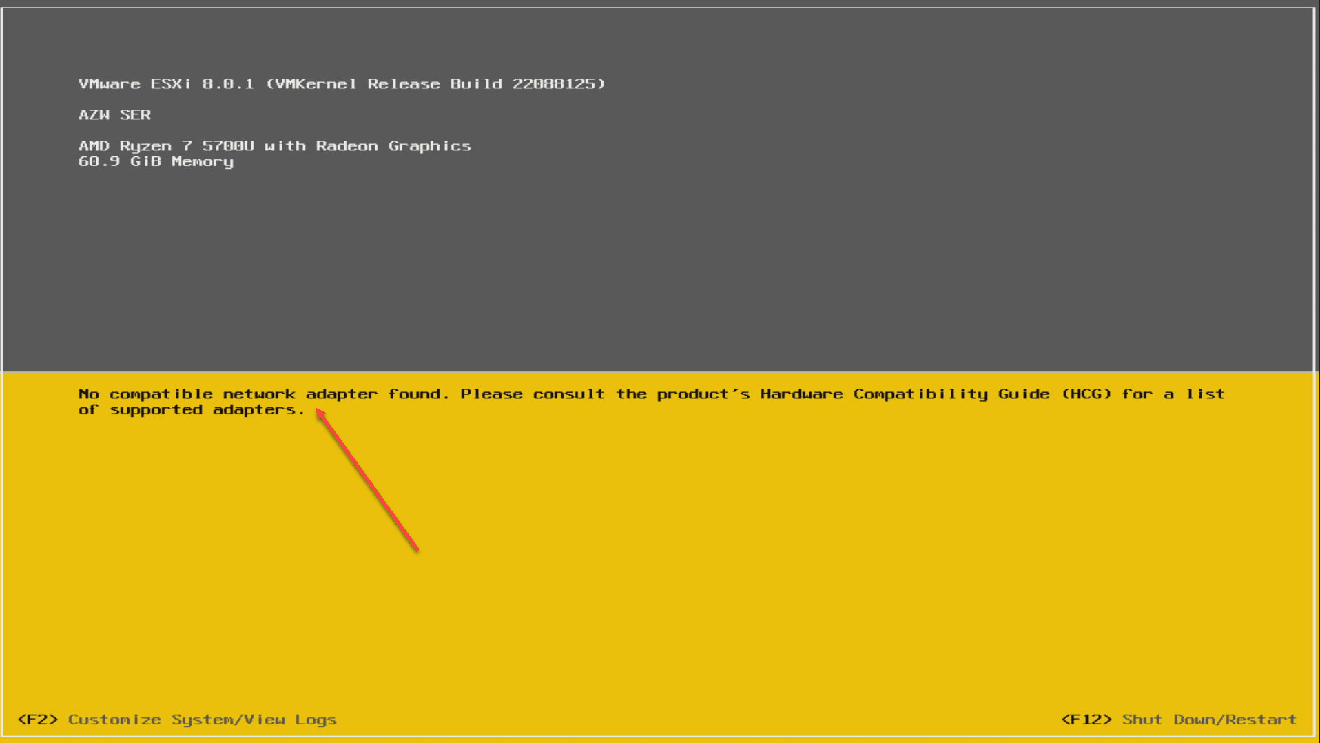 Vmware esxi 8 no network adapters found with realtek adapter