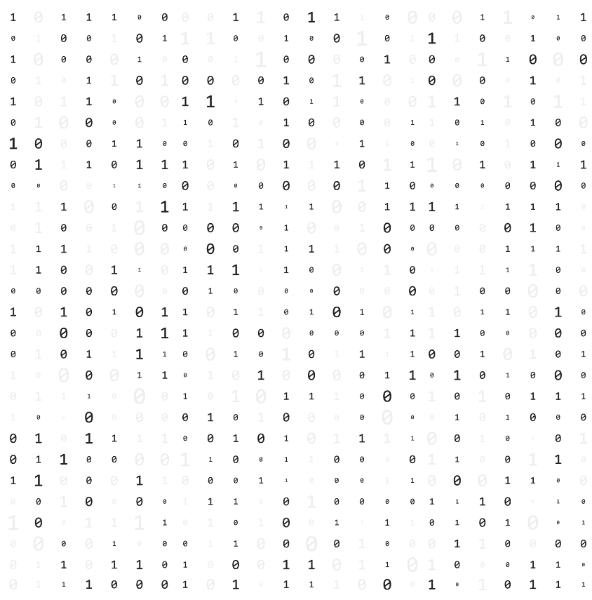 Xor operations allow restoring data from parity information