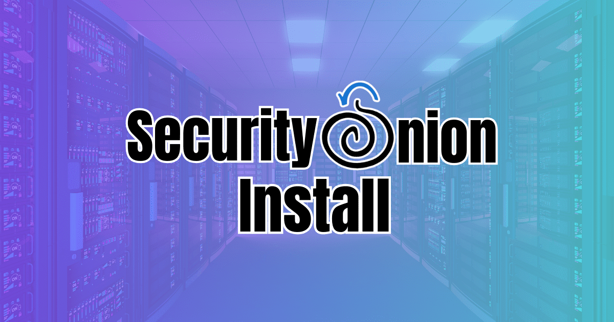 Security onion installation