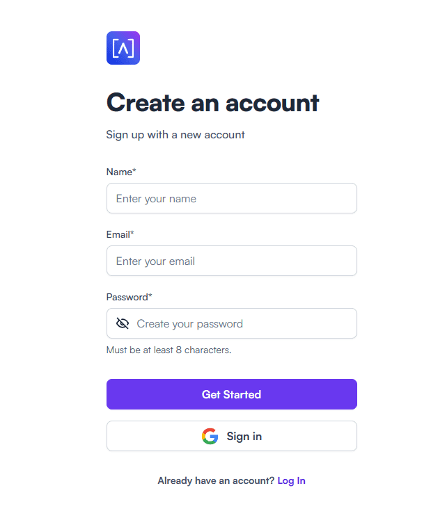 Create a new alta labs account