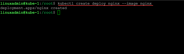 Creating a test deployment