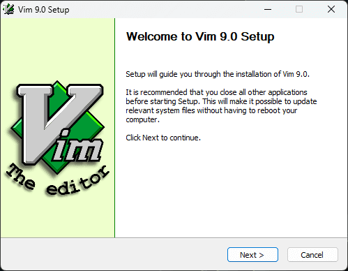 Vim install begin