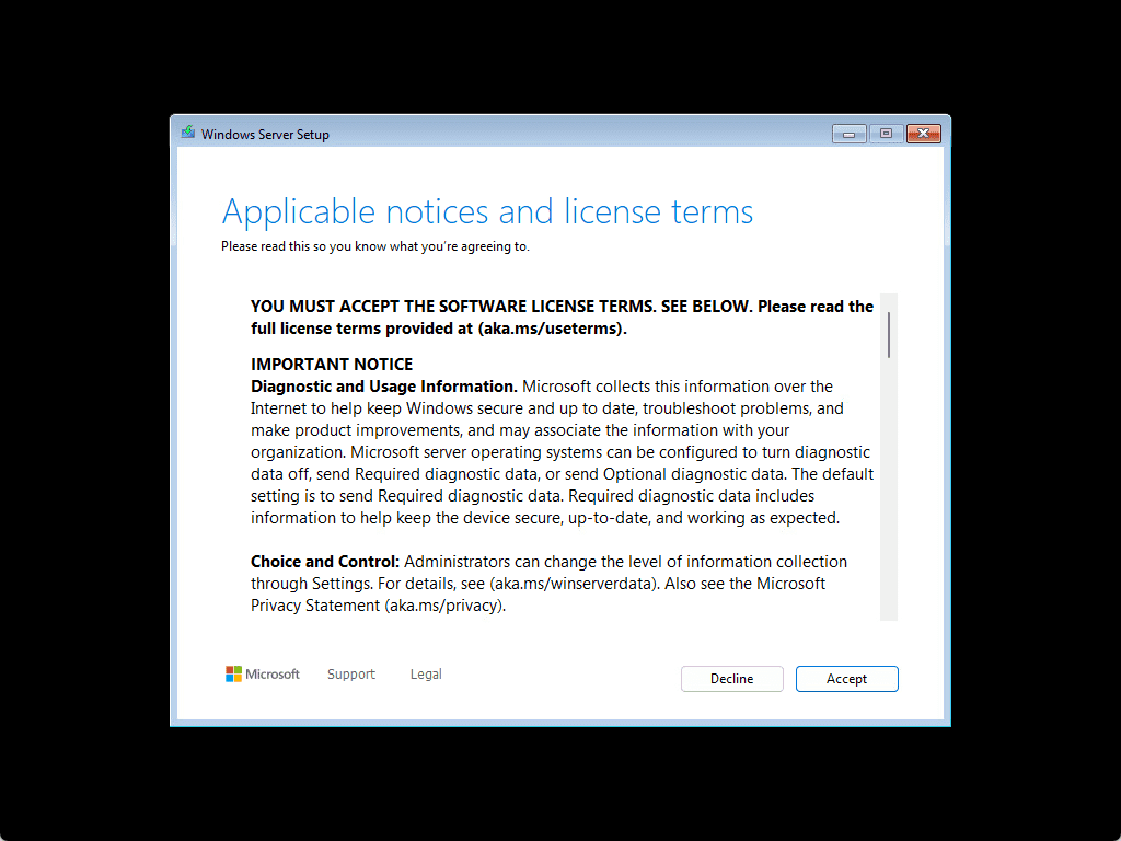 Accept the eula
